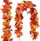 3 Pack Fall Maple Leaf Garland 5.7Ft/Piece - Artificial Autumn Leaves Vines
